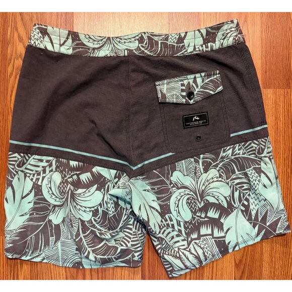 Rusty Matador Board Short Floral AOP Mens 34 7" Beach Swim Trunks - Picture 2 of 6